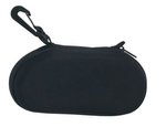 Sunglass Case With Clip - Black