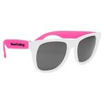 Sunglasses - White-pink