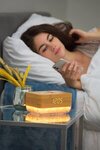 Sunrise Alarm Clock w/ Himalayan Salt Lamp & Wireless Charger -  