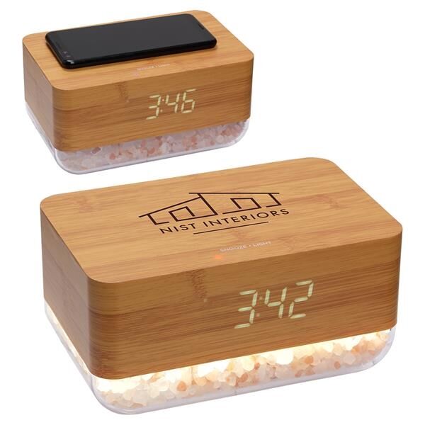 Main Product Image for Marketing Sunrise Alarm Clock & Himalayan Salt Lamp & Wireless