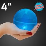 Super Sized Blue Air Bounce Balls with LEDs -  