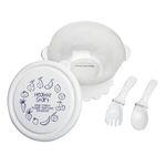 Sure Stay Baby Feeding Set - White