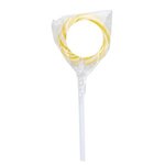 Swirl Lollipop with Round Label - Lemon