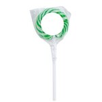 Swirl Lollipop with Round Label - Lime