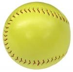 Synthetic Leather Softball - Optic Yellow