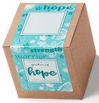 Teal Garden of Hope Seed Planter Kit in Kraft Box - Teal