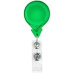 Tear Drop Retractable Badge Holder - Translucent Green