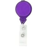 Tear Drop Retractable Badge Holder - Translucent Purple