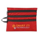 Tech Accessory Travel Bag - Red