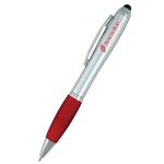 Techno Stylus Pen - Silver-red