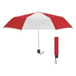 Thank You Umbrella - 42" Arc Budget Telescopic Umbrella - Red/White