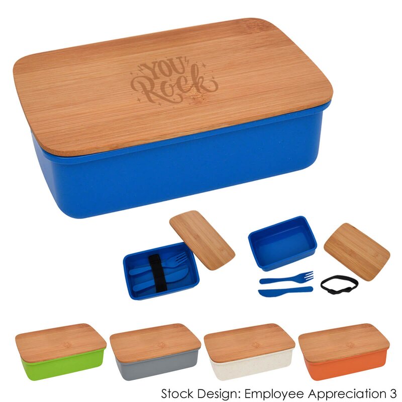 Main Product Image for Thank You Wheat Lunch Set With Bamboo Lid