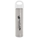 The Adventure 32 oz. Transparent Bottle with Oval Crest lid - Clear