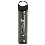 The Adventure 32 oz. Transparent Bottle with Oval Crest lid - Smoke