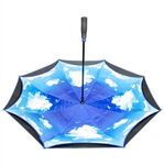 The Blue Sky & Clouds Inverted Umbrella -  