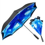 The Blue Sky & Clouds Inverted Umbrella -  