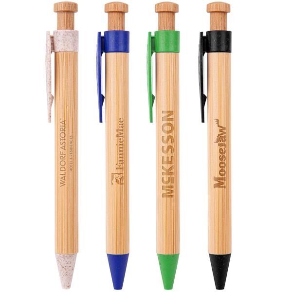 Main Product Image for The Camden Bamboo Retractable Wheat Straw Eco-Pen