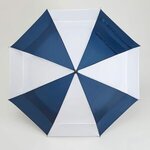 The Challenger Umbrella - Alternating Panels - Navy-white