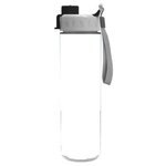 The Chiller 16 Oz Double Wall Insulated Bottle - Gray With Black Cap