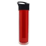The Chiller 16 Oz. Double Wall Insulated With Pop-Up Sip Lid - Transparent Red