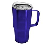 The Command - 18 Oz Stainless Steel Auto Mug With Handle - Metallic Blue