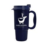 The Commuter 16 oz Insulated Auto Mug - Metallic Navy Blue