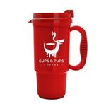 The Commuter 16 oz Insulated Auto Mug - Transparent Red