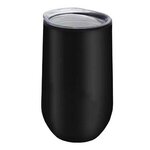 The Concord - 14 Oz Tall Stainless Steel Stemless Wine Glass - Black