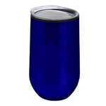 The Concord - 14 Oz Tall Stainless Steel Stemless Wine Glass - Blue