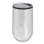 The Concord - 14 Oz Tall Stainless Steel Stemless Wine Glass - White