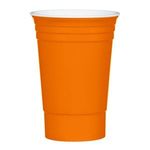 The Cup - Neon Orange With White