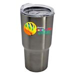 The Expedition - 18 Oz. Digital Stainless Steel Auto Tumbler - Silver