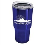 The Expedition - 18 oz. Stainless Steel Auto Tumbler - Blue