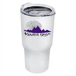 The Expedition - 18 oz. Stainless Steel Auto Tumbler - White