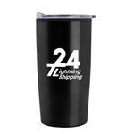 The General - 18 oz. Stainless Steel Straight Wall Tumbler - Black