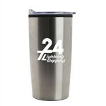 The General - 18 oz. Stainless Steel Straight Wall Tumbler - Silver