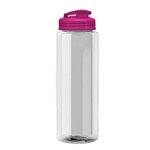The Guzzler - 32 oz. Transparent Bottle with USA Flip lid - Clear