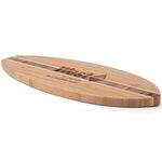 The Katoomba 14-Inch Surfboard Bamboo Cutting Board -  