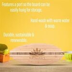 The Katoomba 14-Inch Surfboard Bamboo Cutting Board -  