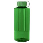 The Mountaineer 36 Oz Bottle - Transparent  Green