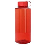 The Mountaineer 36 Oz Bottle - Transparent  Red