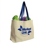 The Natural 8 oz. Canvas Tote - Natural With Blue Handle