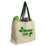 The Natural 8 oz. Canvas Tote - Natural With Green Handle