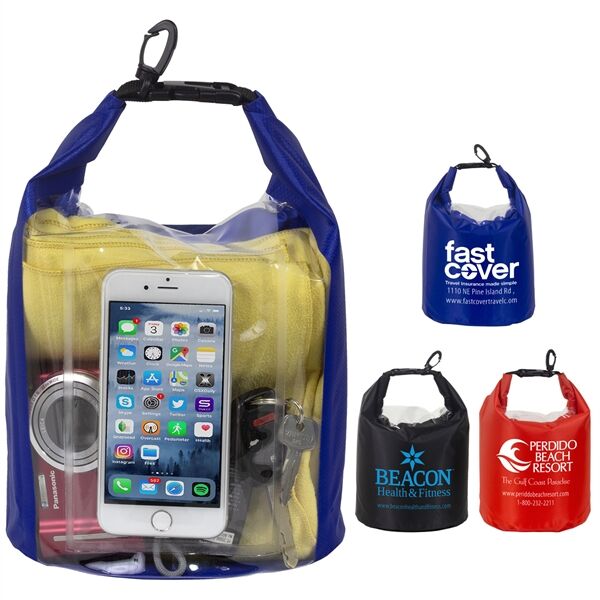 Main Product Image for The Navagio L 5.0 Liter Water Resistant Dry Bag & Clear Pocket