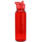 The Outdoorsman 24 oz Tritan Bottle - Transparent Red