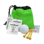 The Play-Through Golf Kit With Cinch Tote - Lime Green w/ Black Trim