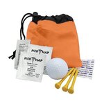 The Play-Through Golf Kit With Cinch Tote - Orange w/ Black Trim