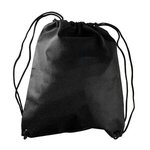 The Recruit - Non-Woven Drawstring Backpack - Black