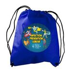 The Recruit - Non-woven Drawstring Backpack - Royal Blue