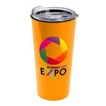 The Roadmaster - 18 Oz. Travel Tumbler With Clear Slide Lid - Orange